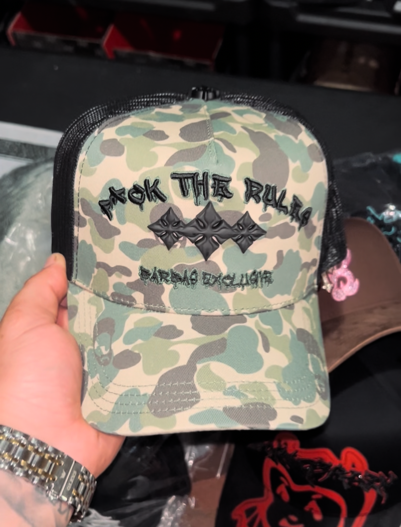 Cap “FTR Trucker”, BarbasHats, Camouflage Edition