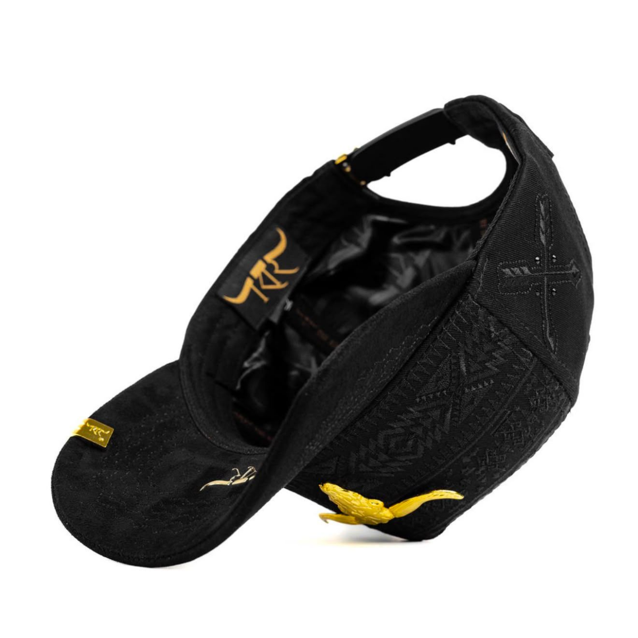 Cap “Long Horn”, Black/Gold, “The King Ranch”.