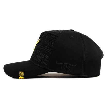Cap “Long Horn”, Black/Gold, “The King Ranch”.