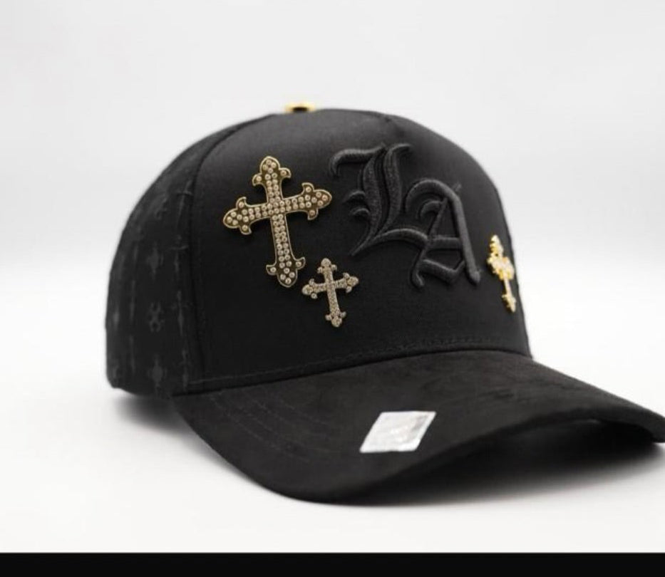 Cap LA Cruces”, Black/Gold