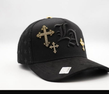 Cap LA Cruces”, Black/Gold