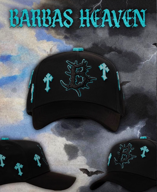 Cap “Barbas Heaven”, BarbasHats, Black/Blue.