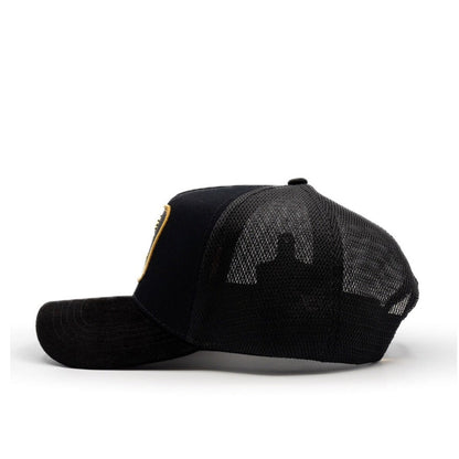 Cap “Deer”, Black/Gold, Malla, “The King Ranch”.