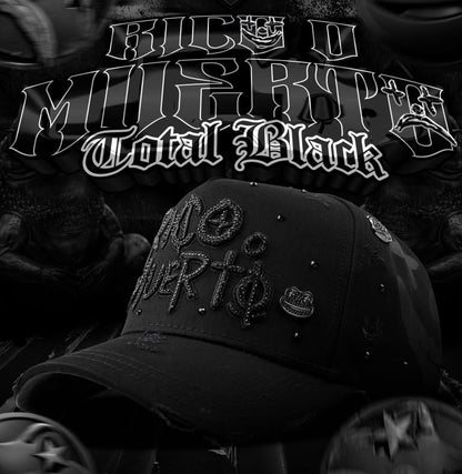 Cap “Rico o Muerto” Total Black, MzHats