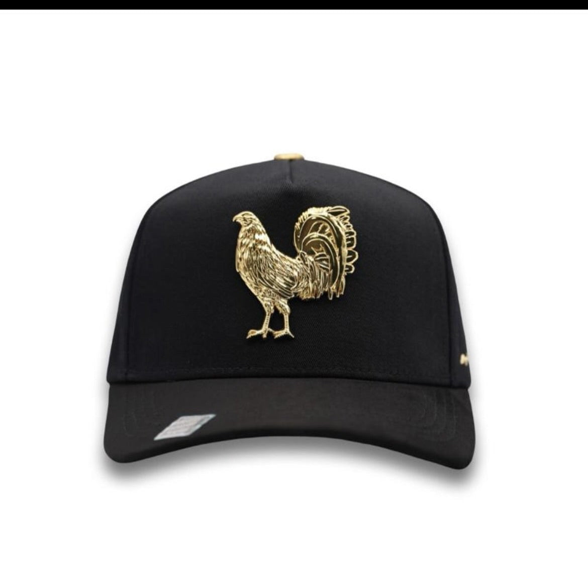Cap “Gallero”,Black/Gold, “Hoy platique con mi gallo”