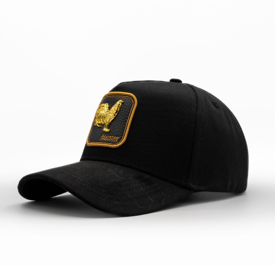Cap “Rooster”, Black/Gold, “The King Ranch”
