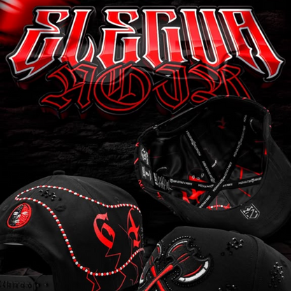 Cap “Elegua Noir”, Black/Red, MzHats.