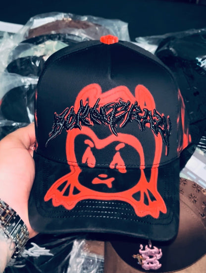 Cap “Born Crazy”, BarbasHats, Black/Red