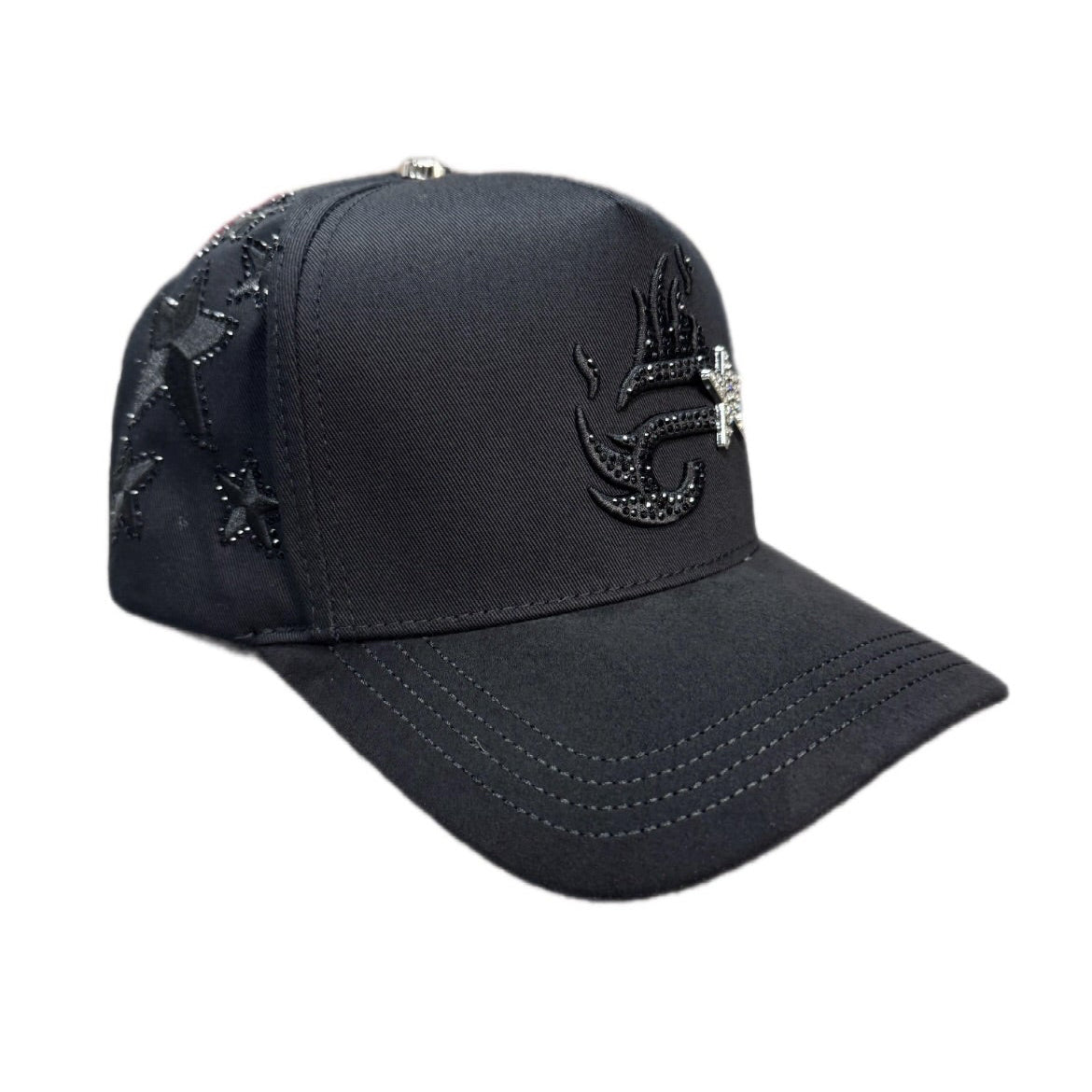 Cap “F” Star, La Office Hats, Black/Silver