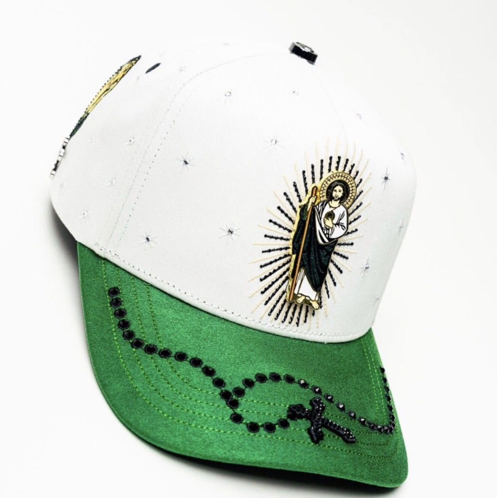 Cap “San Judas”, White/Green,BiggBoss