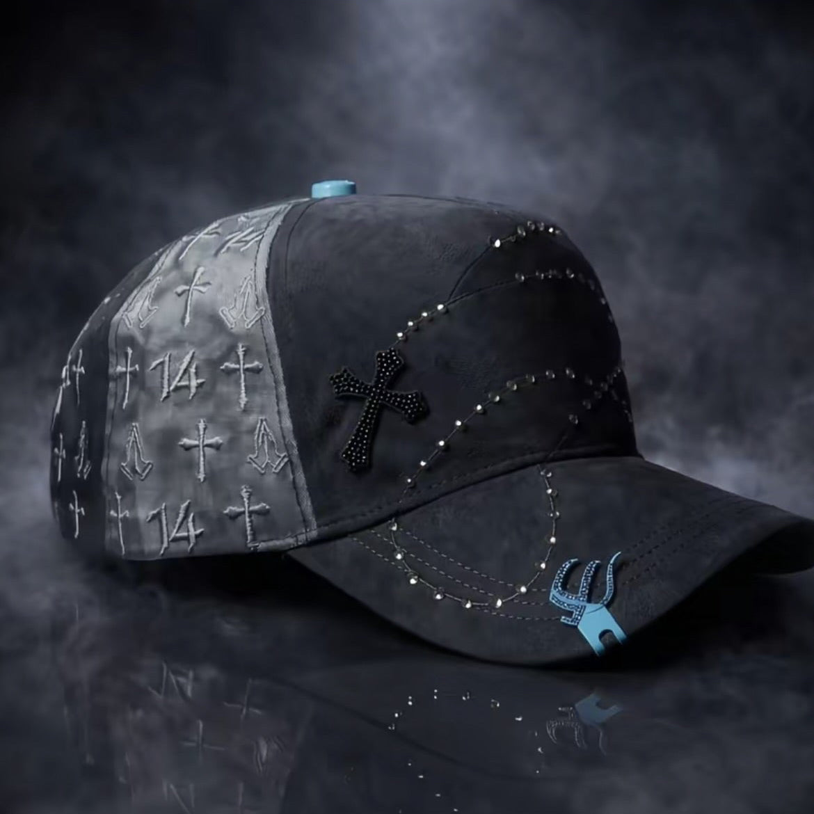 Cap “Exodo 14-14” Gray/Blue, Jey Ceh Hats, with box