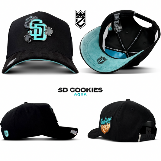 Cap “Aqua SD Cookies”, Black/Blue, Mz Hats