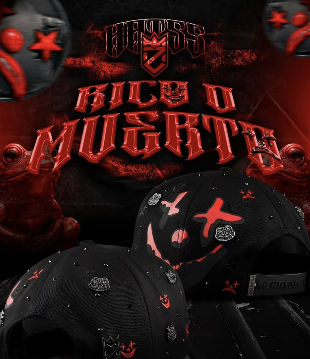 Cap “Rico o Muerto”, MzHats, black/red