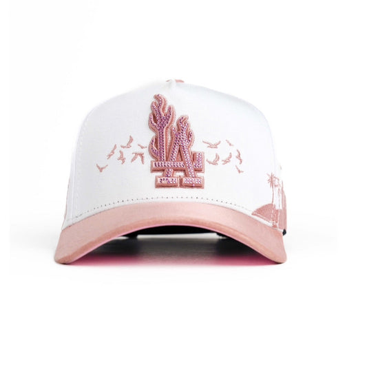 Cap “La Flames” White/RosePink, KlanHats