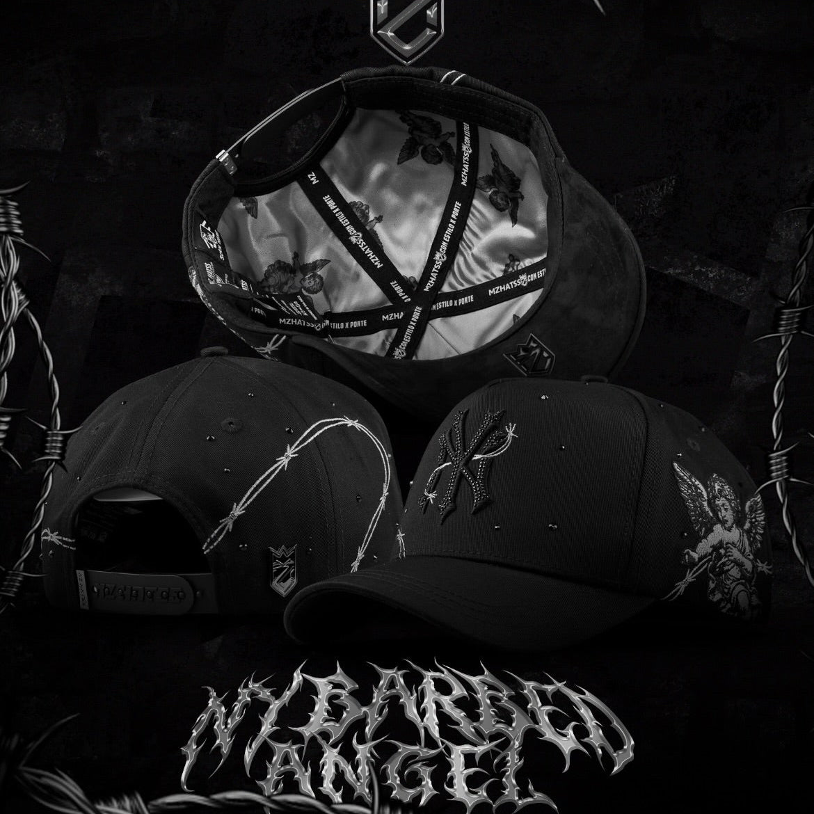 Cap “NY” Barbed Angel, MzHats