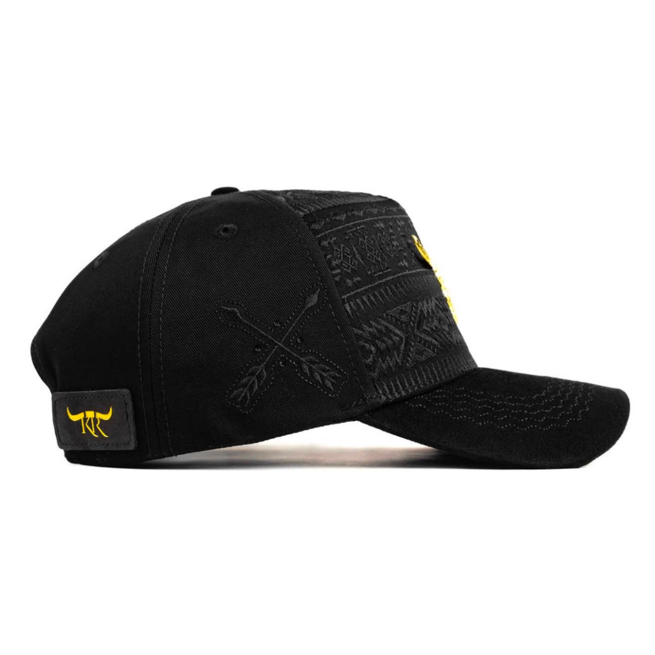 Cap “Long Horn”, Black/Gold, “The King Ranch”.