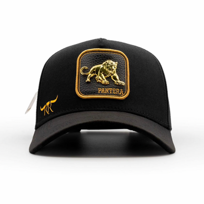 Cap “Pantera”, Black/Gold, “The King Ranch”.