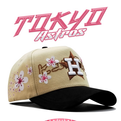 Cap “H Tokio Astros” Beige/Pink, MzHats