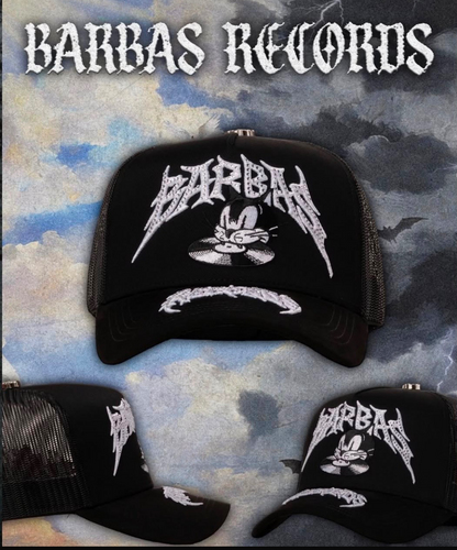 Cap “Barbas Records”, BarbasHats, Black/White.