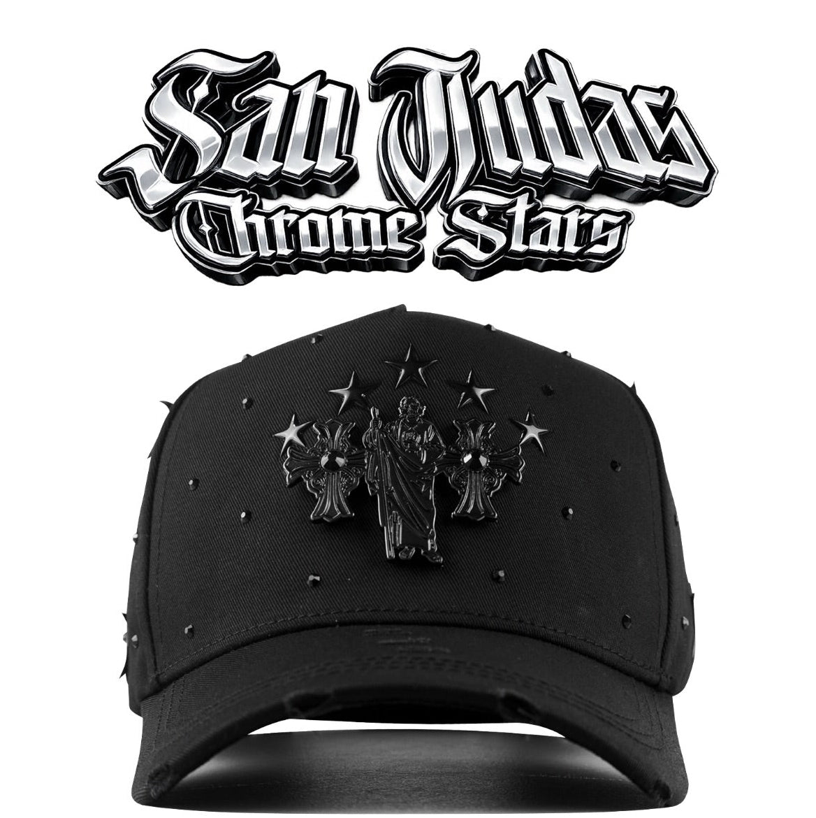 Cap “San Judas” Chrome Stars, MZHats