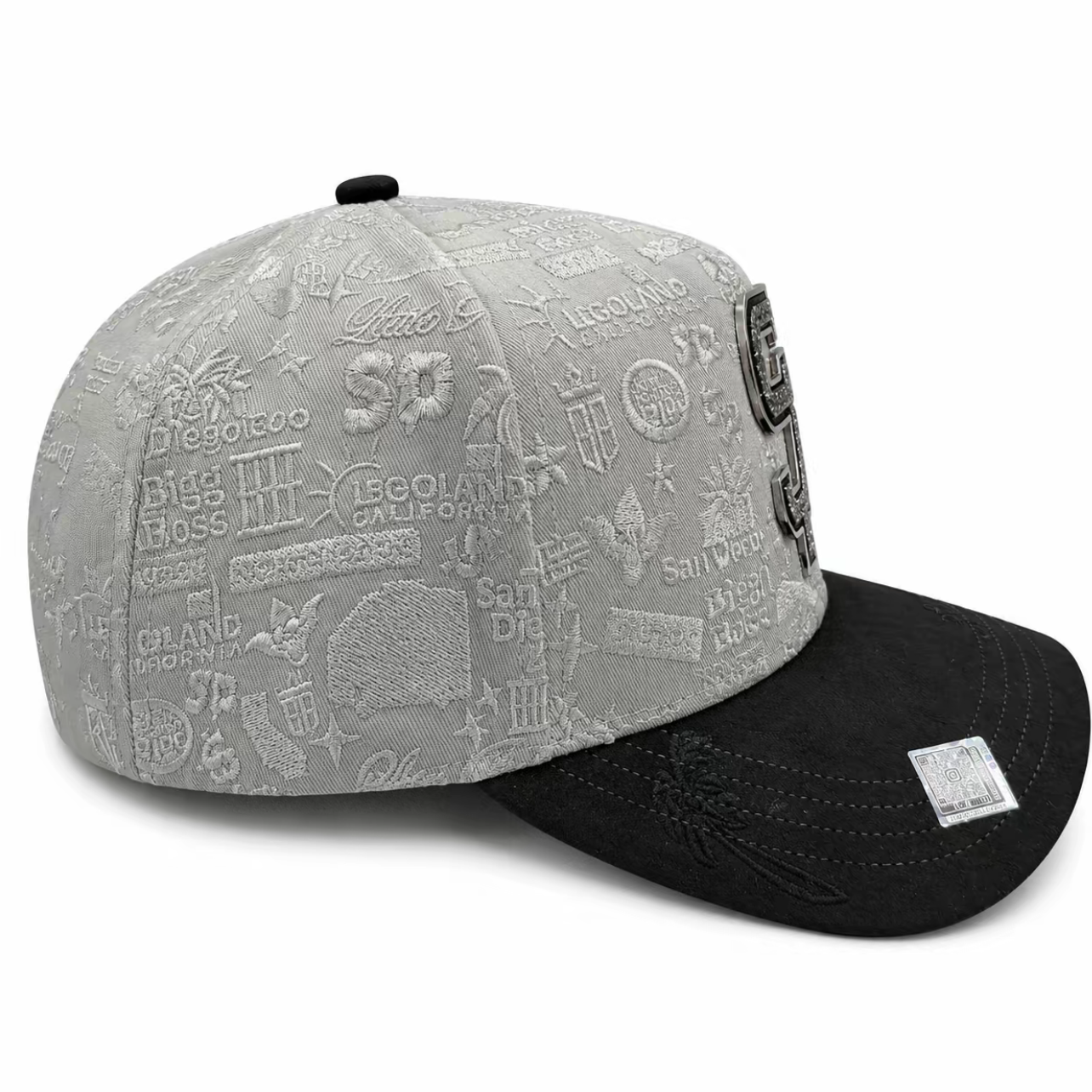 Cap “SD San Diego”, Gray/Black, BiggBoss, Premium