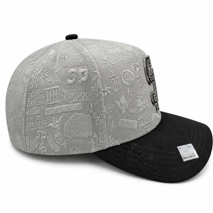Cap “SD San Diego”, Gray/Black, BiggBoss, Premium