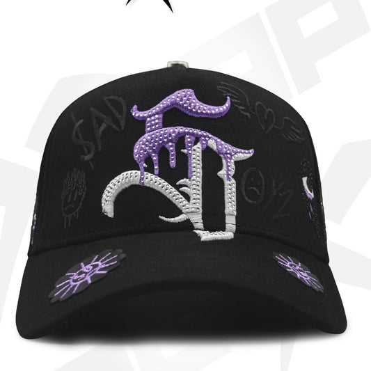 Cap “SadBoys” Murakami, XCap, Black/Purple.