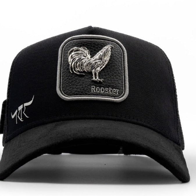 Cap “Rooster”, Black/Silver, Malla, “The King Ranch”.