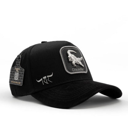 Cap “Crocodile” Black/Silver, “The King Ranch”.