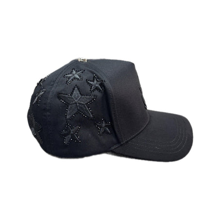 Cap “F” Star, La Office Hats, Black/Silver