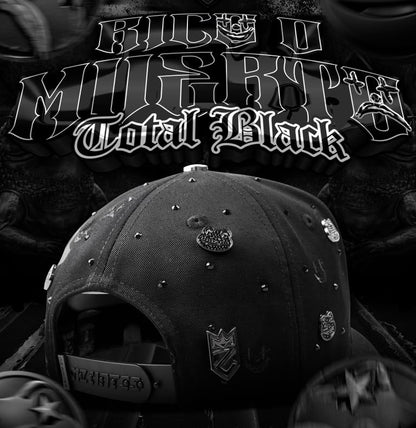 Cap “Rico o Muerto” Total Black, MzHats