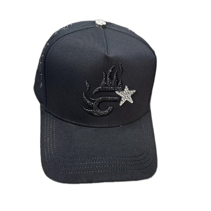 Cap “F” Star, La Office Hats, Black/Silver