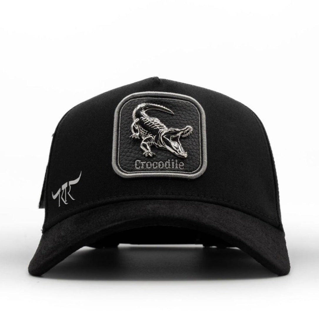 Cap “Crocodile” Black/Silver, “The King Ranch”.