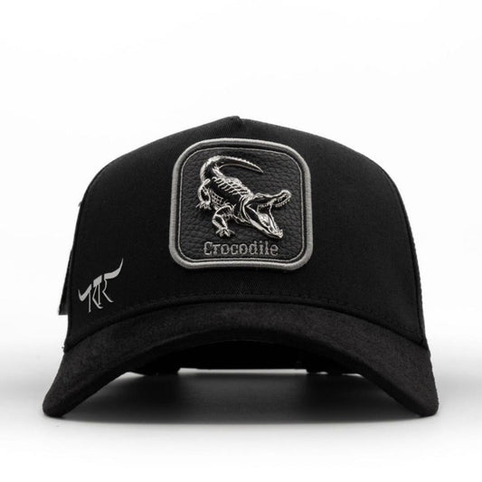Cap “Crocodile” Black/Silver, “The King Ranch”.