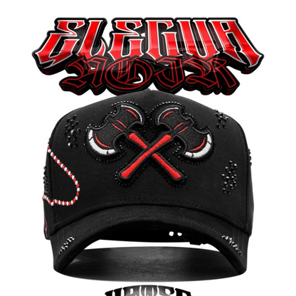 Cap “Elegua Noir”, Black/Red, MzHats.