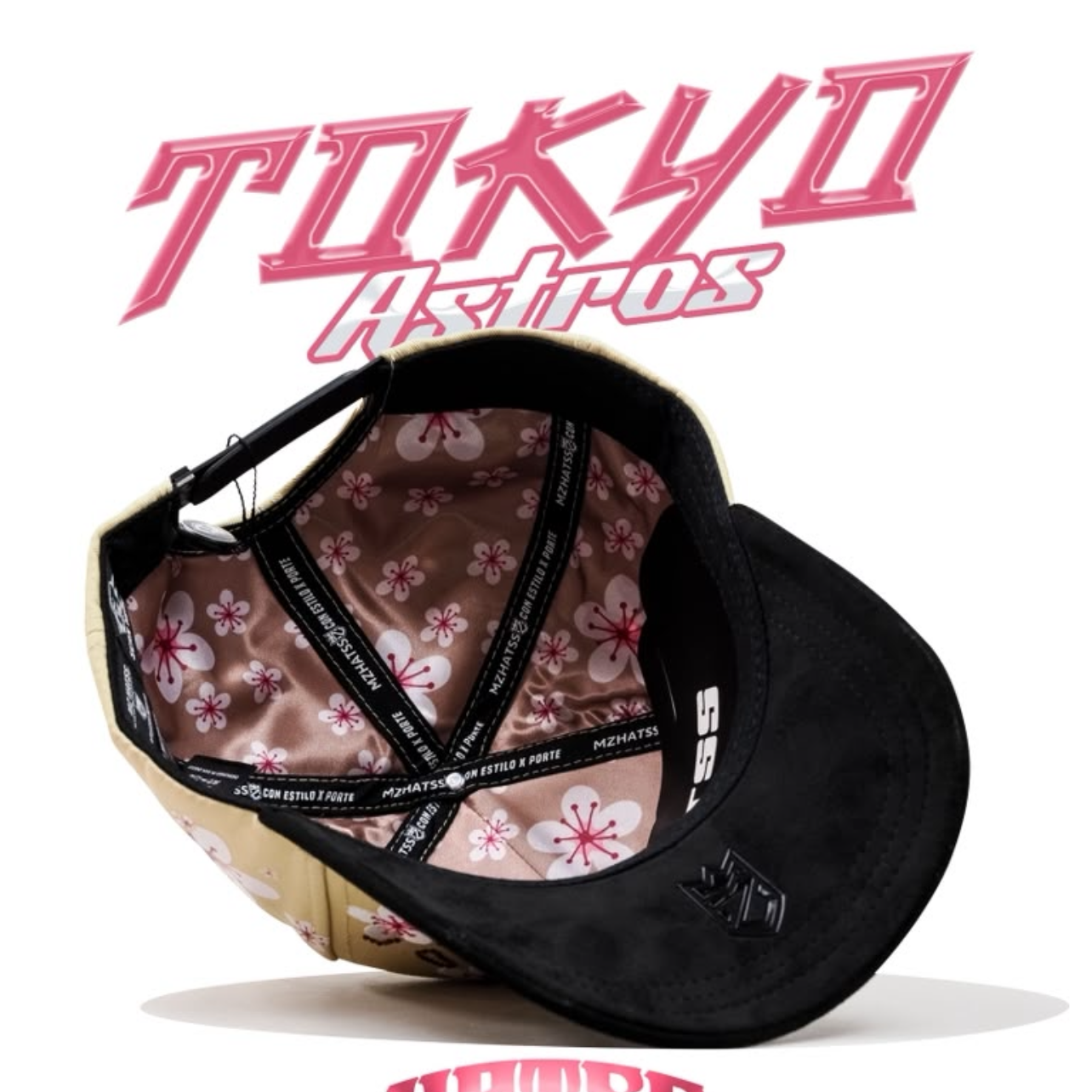 Cap “H Tokio Astros” Beige/Pink, MzHats