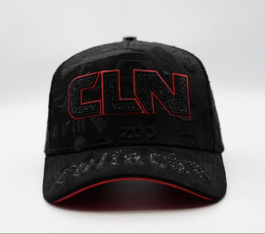 Cap “CLN”, Culiacan, Black/Red, KlanHats