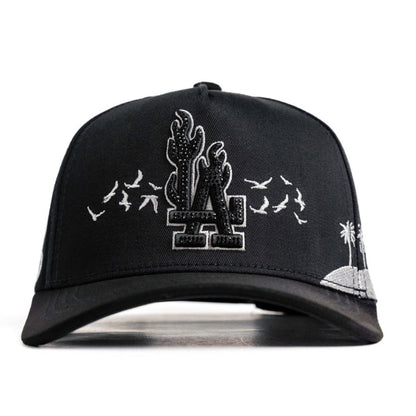 Cap “LAFlames” Black/Gray, Klan Hats, premium