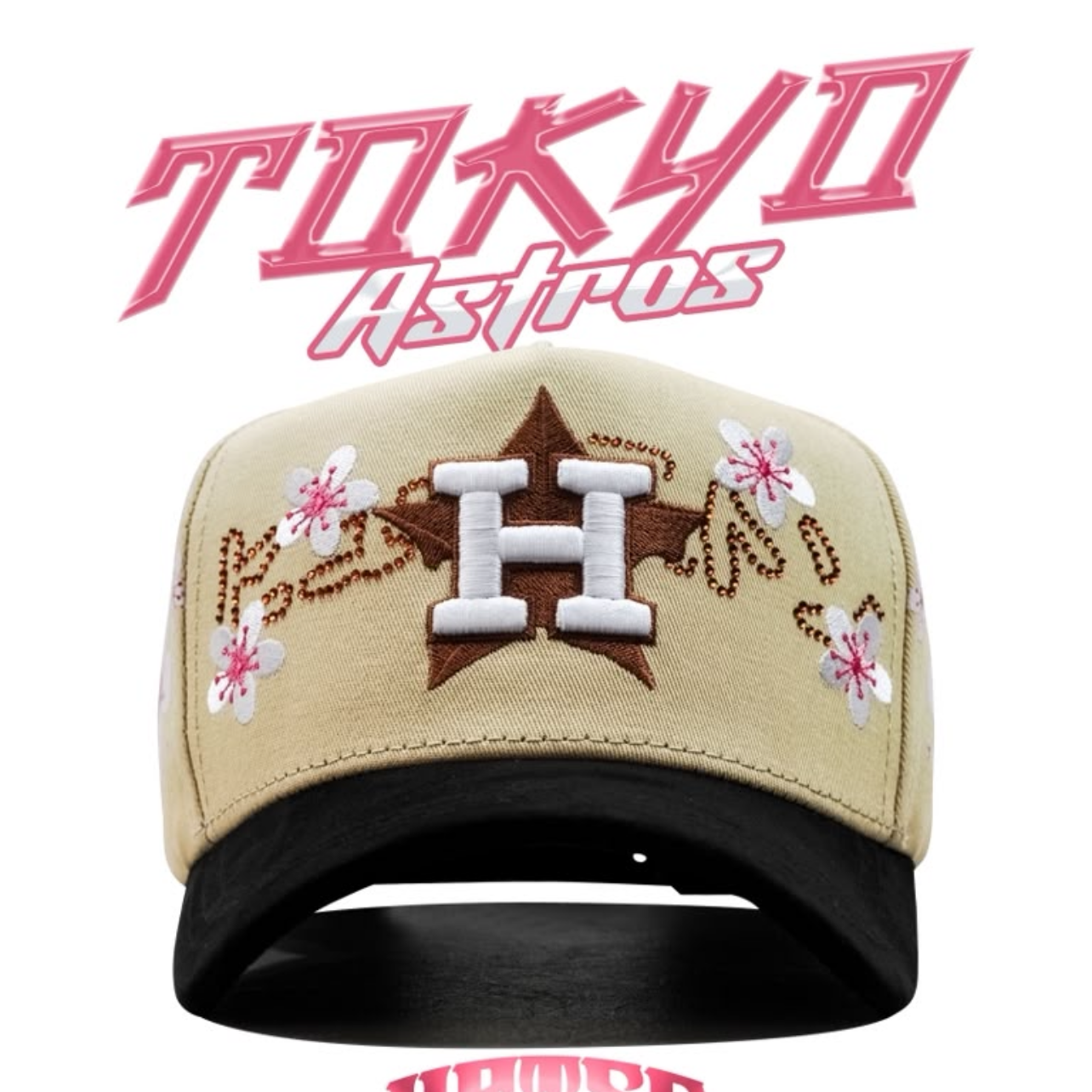 Cap “H Tokio Astros” Beige/Pink, MzHats