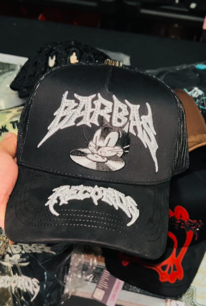 Cap “Barbas Records”, BarbasHats, Black/White.