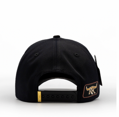 Cap “Rooster”, Black/Gold, “The King Ranch”