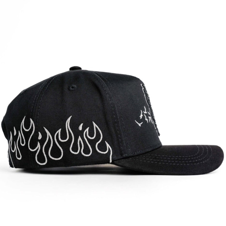 Cap “LAFlames” Black/Gray, Klan Hats, premium