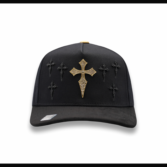 Cap “Cruces” Black/Gold, BiggBoss
