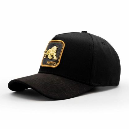 Cap “Pantera”, Black/Gold, “The King Ranch”.