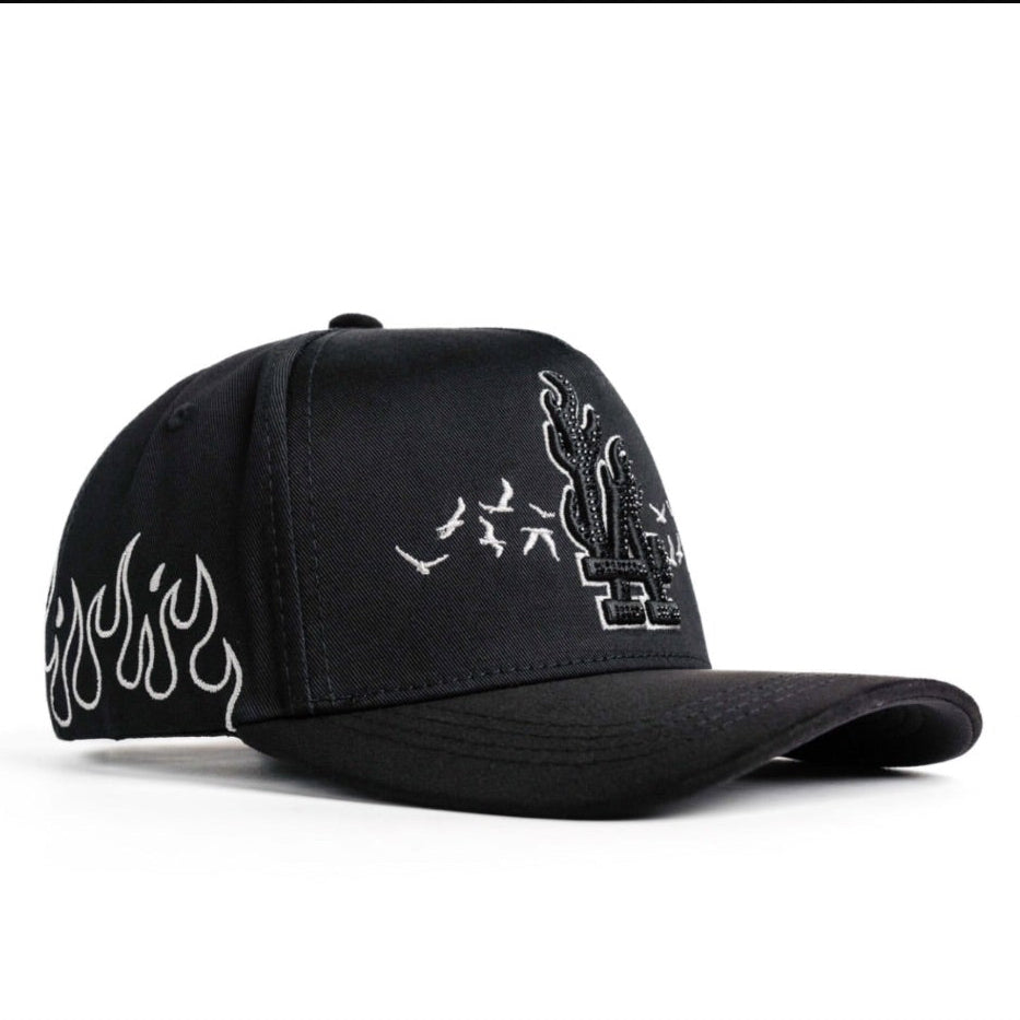Cap “LAFlames” Black/Gray, Klan Hats, premium