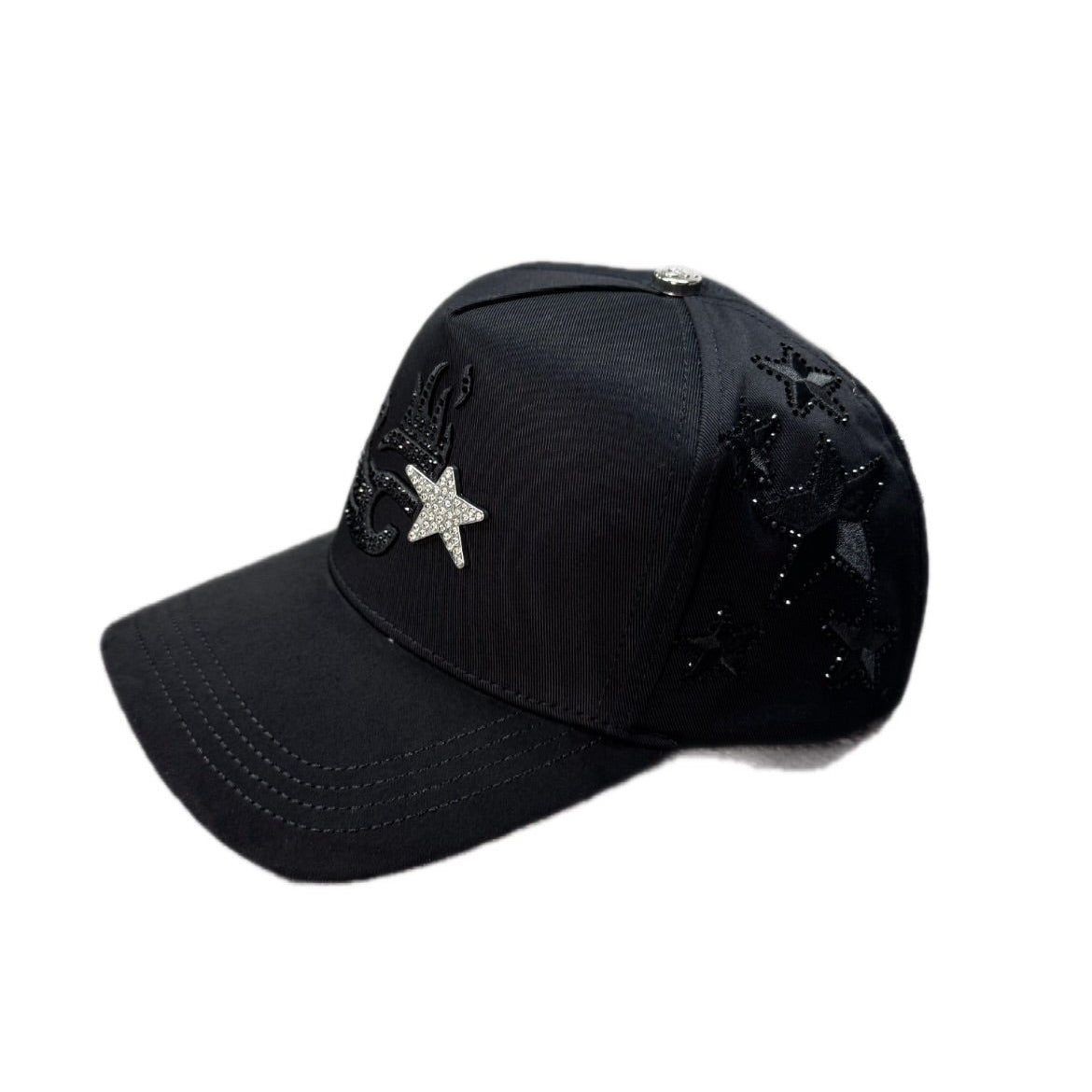 Cap “F” Star, La Office Hats, Black/Silver