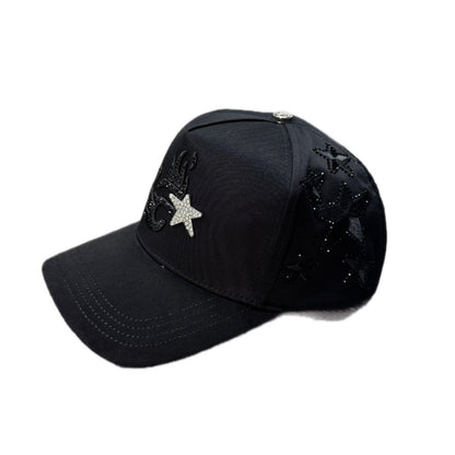 Cap “F” Star, La Office Hats, Black/Silver
