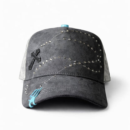 Cap “Exodo 14-14” Gray/Blue, Jey Ceh Hats, with box