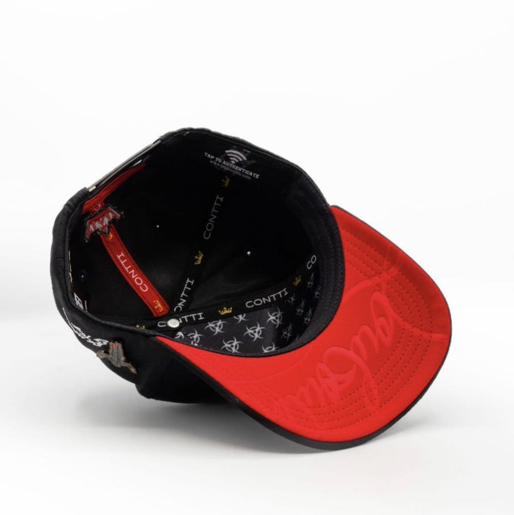 Cap “Viruz Antrax”,black/red, Conti brand
