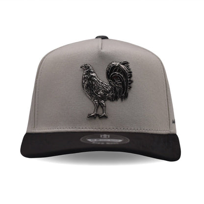 Cap “Gallero” Gray/black, with pin